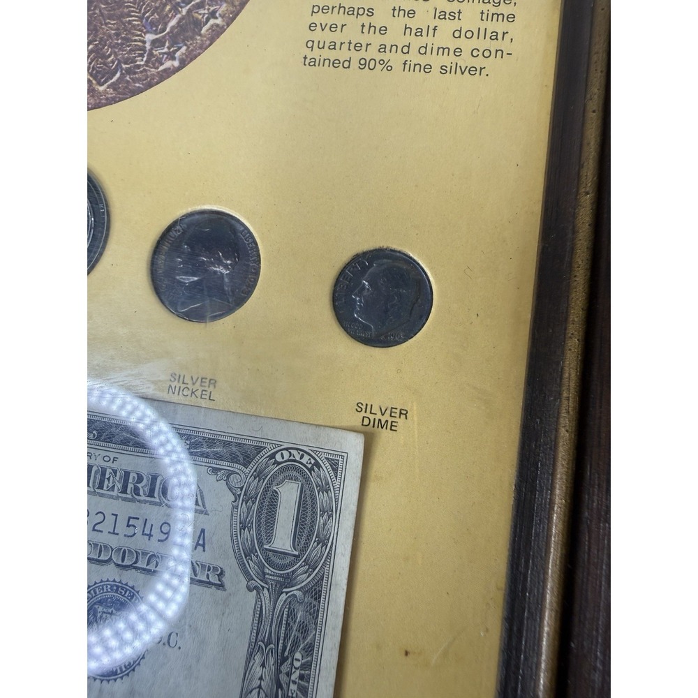 The Silver Story- Silver Certificate Half Dollar Quarter Dime Nickel & Granules - Picture 6 of 12